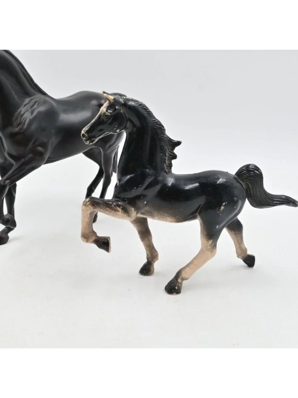Breyer Horse Black Thoroughbred Mare & Imperial Foal Vintage 1970s/80s Toys